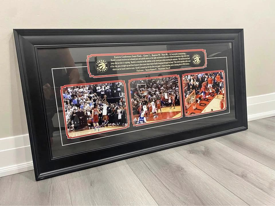Toronto Raptors Kawhi Leonard The Shot Framed Memorabilia