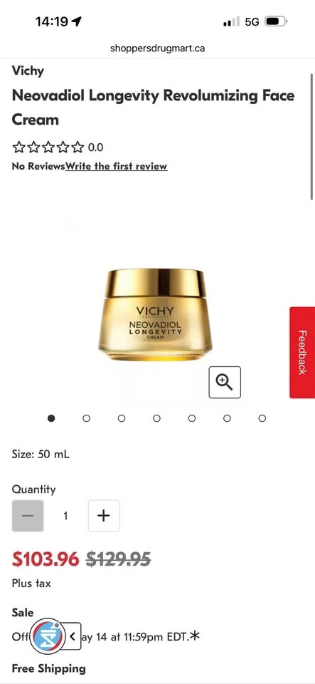 Vichy Neovadiol Longevity Revolumizing Face Cream - photo 2