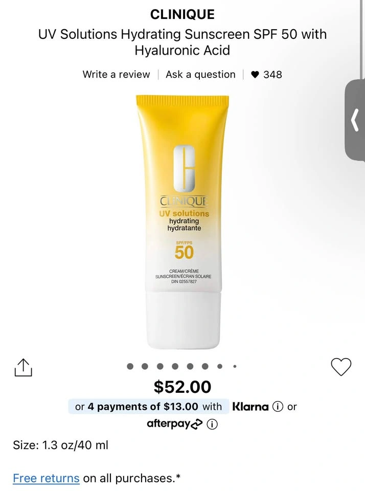 CLINIQUE UV Solutions Hydrating Sunscreen SPF 50 - photo 2