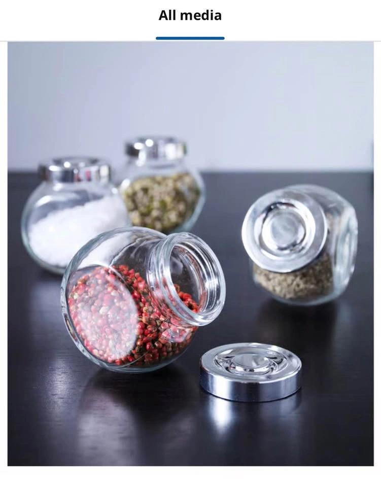 IKEA RAJTAN Spice jar, glass/aluminium-colour, 15 cl (5 oz) - photo 5