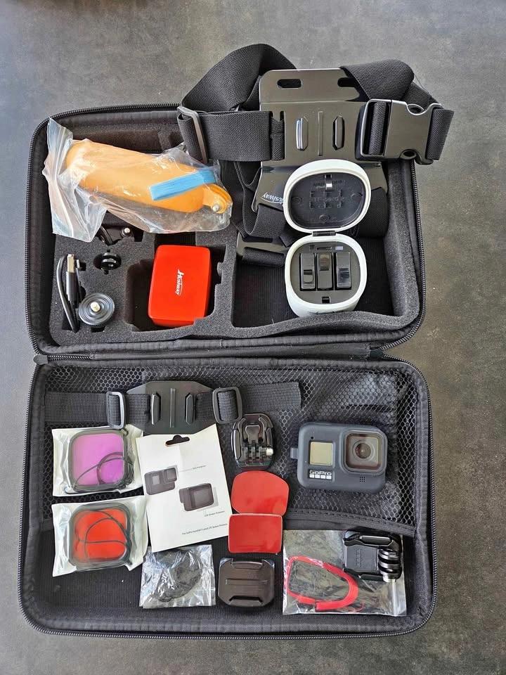 GoPro Hero 8 Black – Massive Accessory Bundle & 3-Port Charging