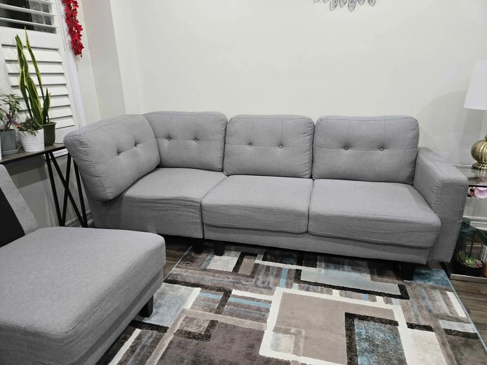 Grey Modular Sectional Sofa - photo 5