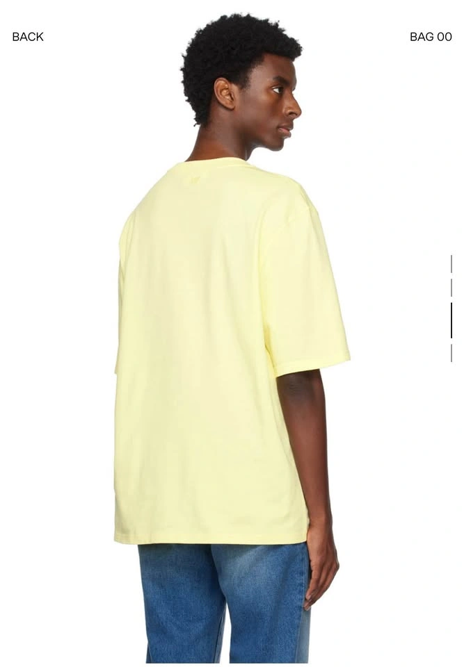 AMI PARIS SSENSE Exclusive Yellow Ami de Cœur T-Shirt XXXL - photo 2