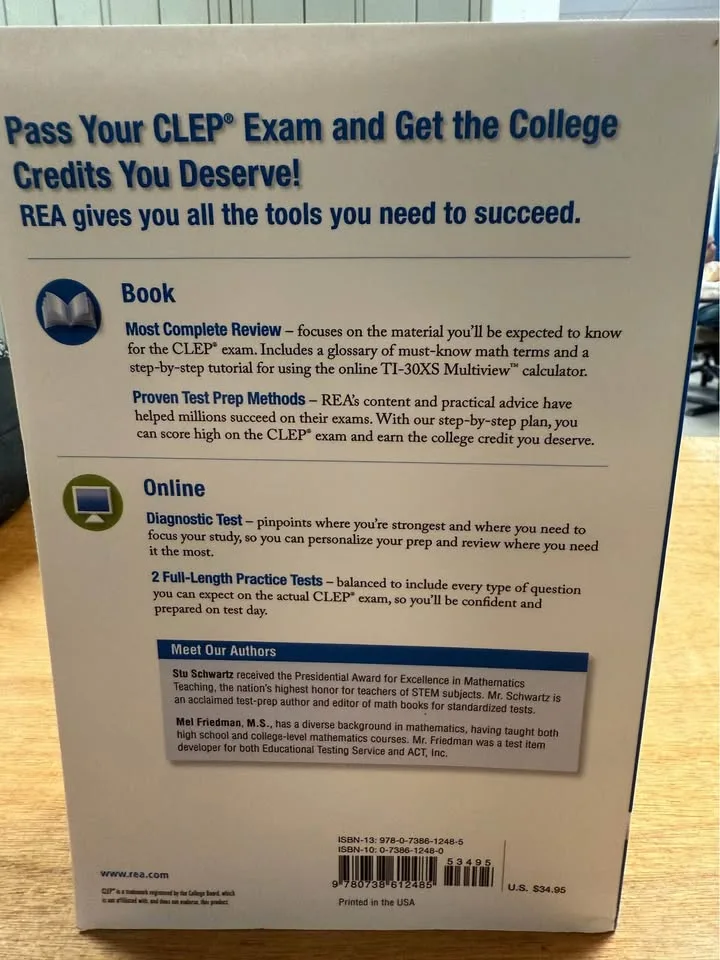 CLEP College Mathematics 4th Ed. - NEW image indicator(3)