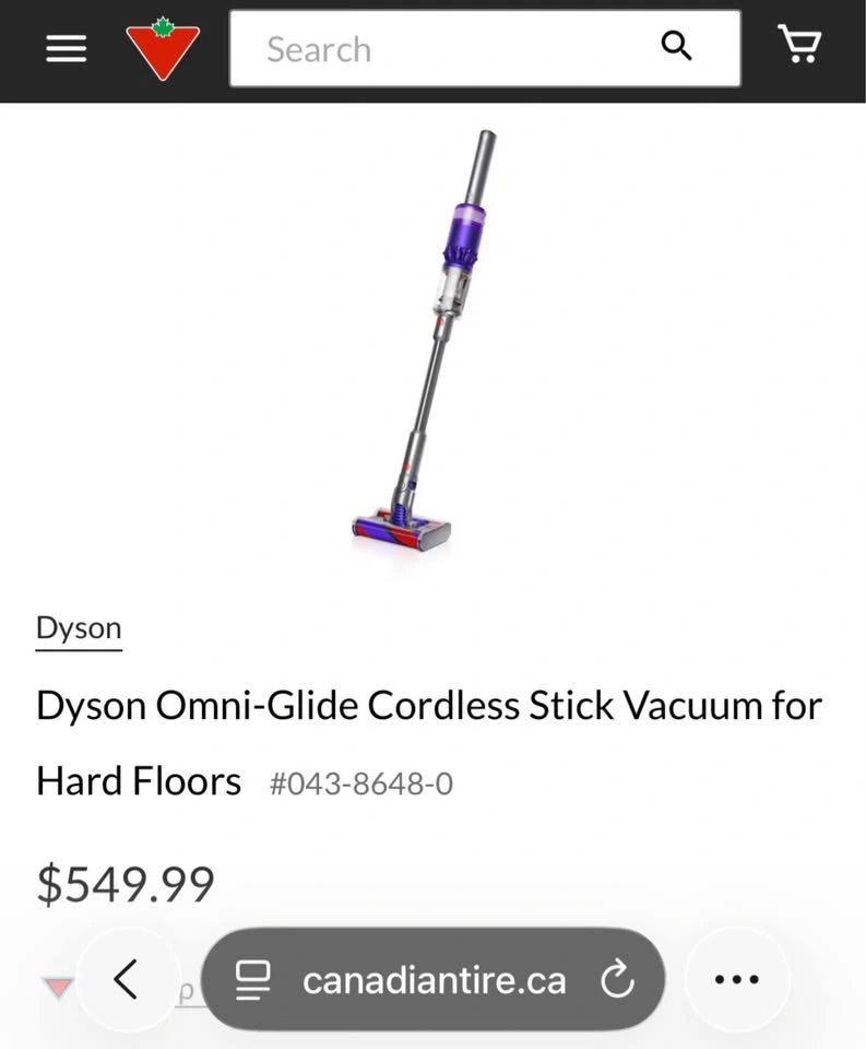 NEW! Dyson Omni-Glide Cordless Stick Vacuum (Purple) - photo 2