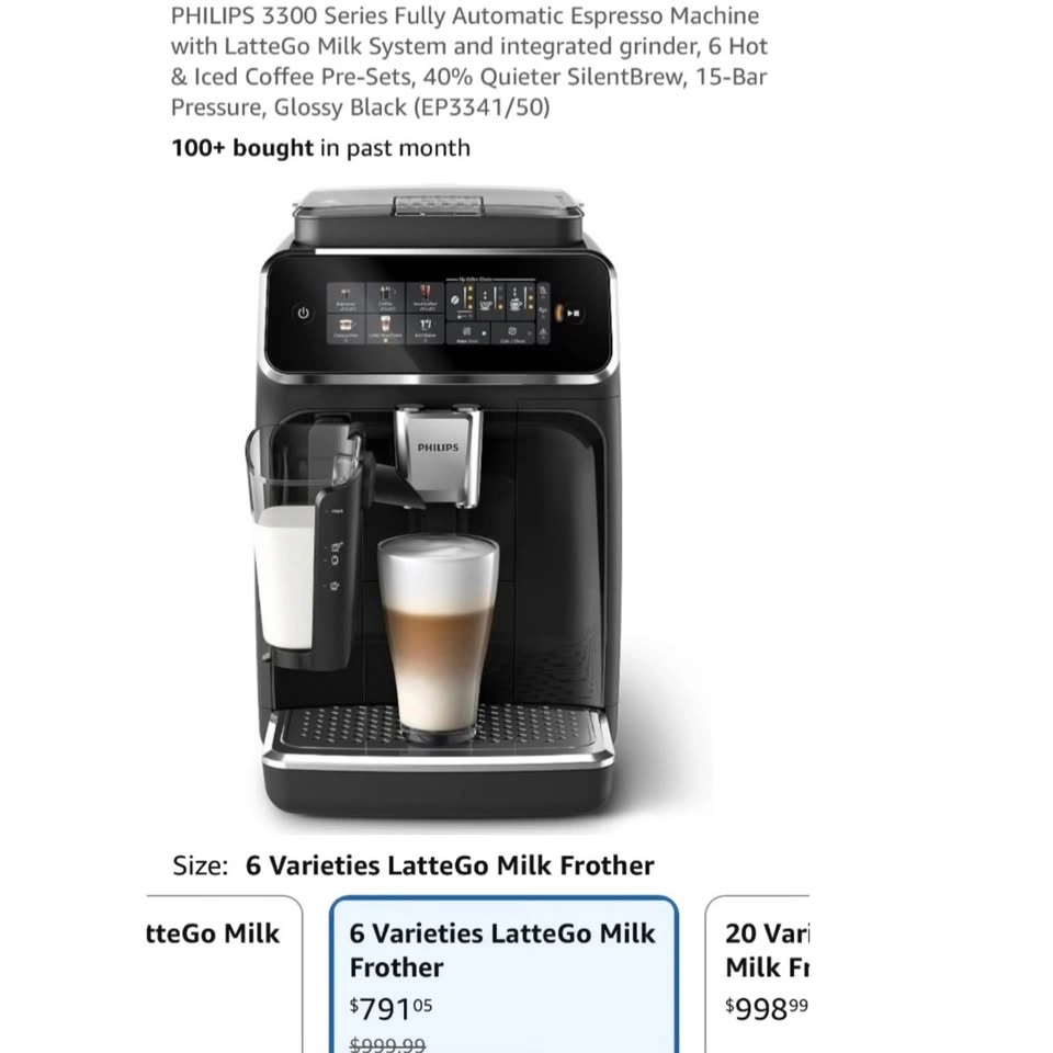 PHILIPS 3300 Series Espresso Machine + LatteGo - photo 2
