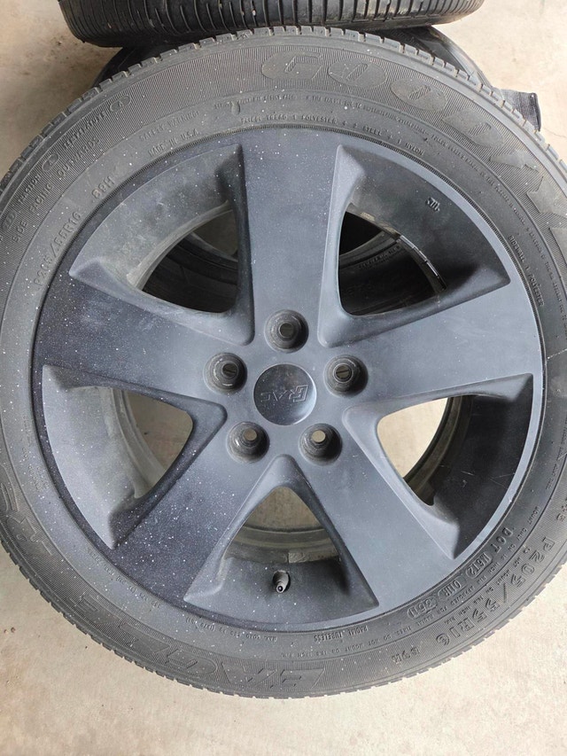 16" Black Alloy Rims, 205/55R16 tires, Toyota/Lexus/Suzuki - photo 3