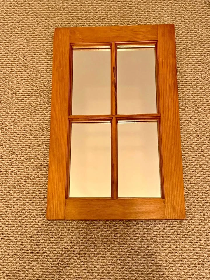 Four Pane Pine Mirror