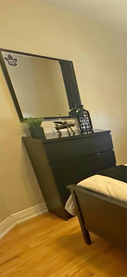IKEA MALM Bedroom Set – Dresser, Mirror & 2 Nightstands