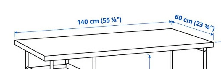 2 IKEA LAGKAPTEN Desks with ADILS Legs – White - photo 3