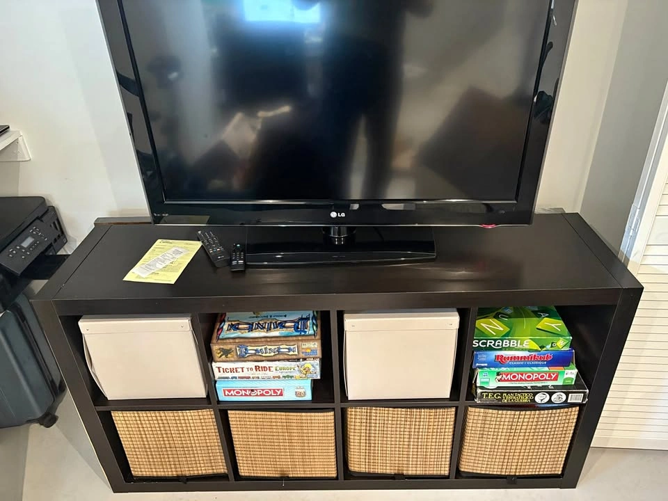 IKEA KALLAX Shelf Unit / TV Stand – Dark Brown