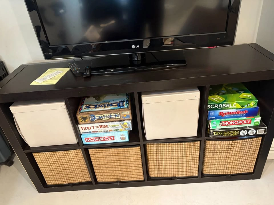 IKEA KALLAX Shelf Unit / TV Stand – Dark Brown - photo 2