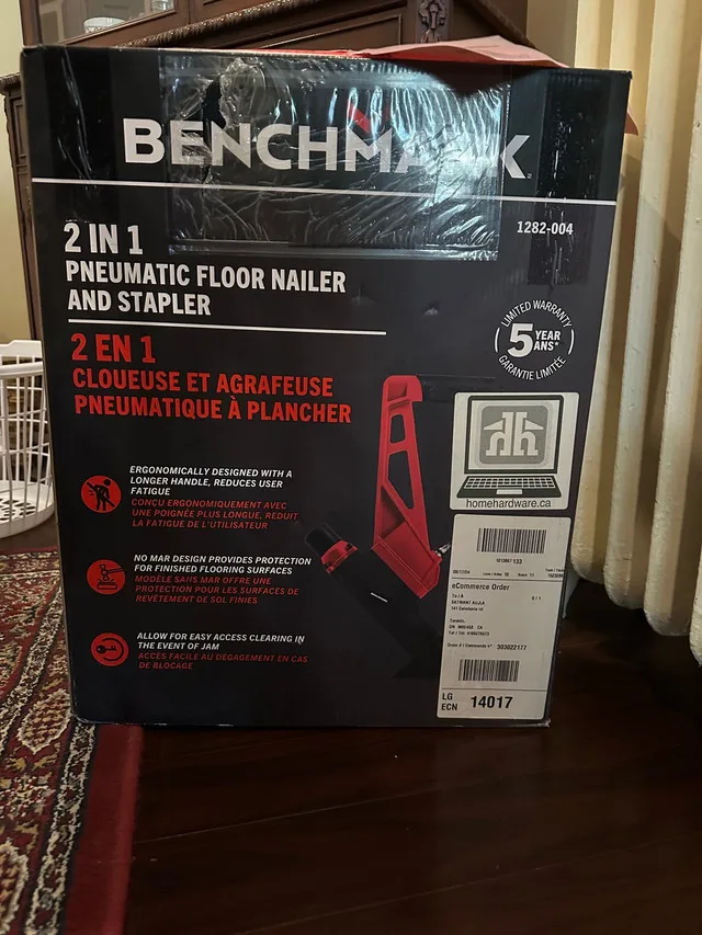 Benchmark 2 in 1 Pneumatic Floor Nailer and Stapler thumbnail