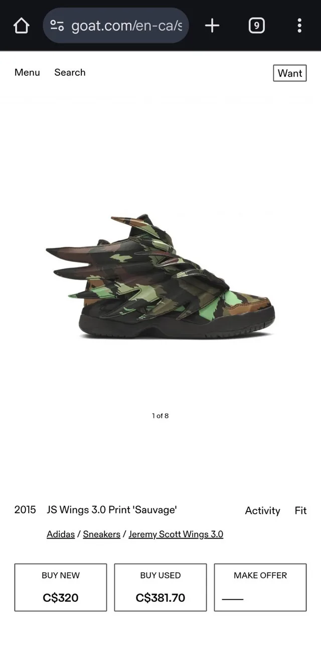 Adidas J.S Wings thumbnail
