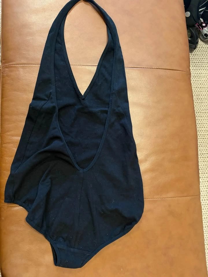 American Apparel Black Halter Bodysuit (M) - photo 2