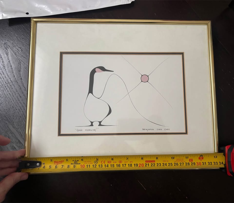 Benjamin Chee Chee “Good Morning” print with frame - photo 3