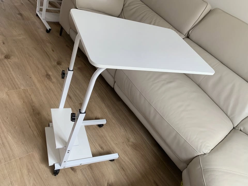 Adjustable Height Rolling Laptop Side Table Stand - photo 3