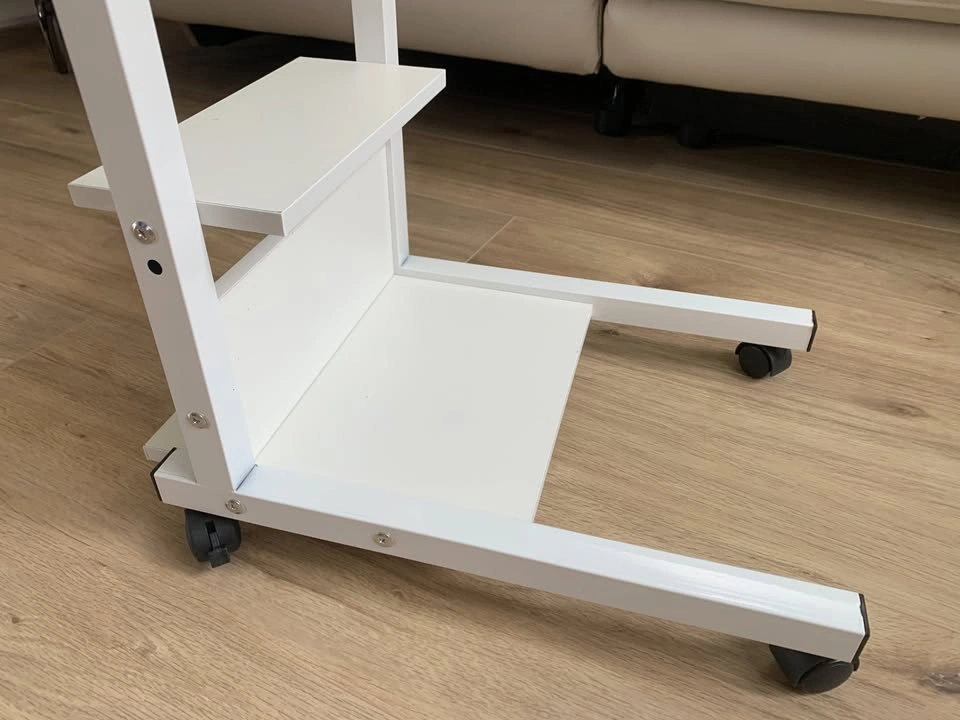 Adjustable Height Rolling Laptop Side Table Stand - photo 4