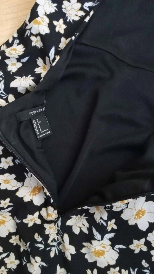Black floral mini dress - photo 5