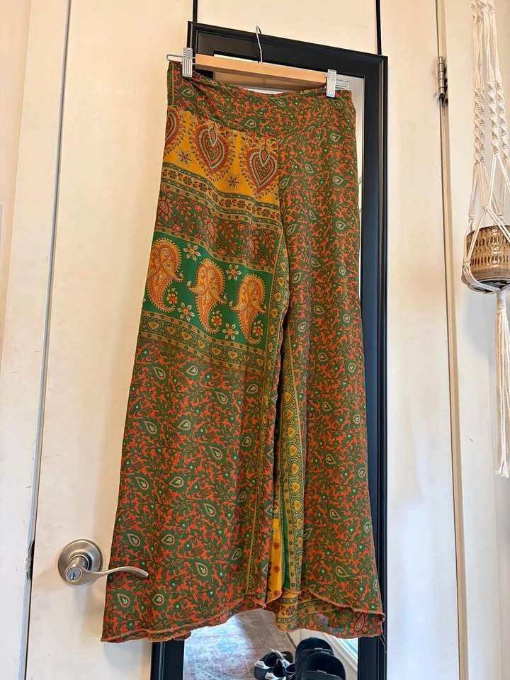 Boho Paisley Wide Leg Pants