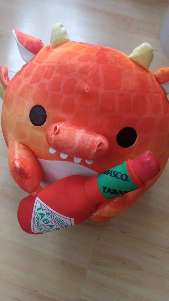 Squishmallow Dragon Plush with Tabasco Bottle Plush - photo 2