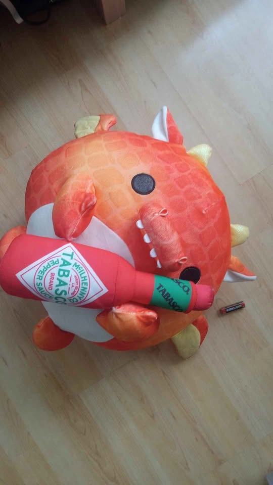 Squishmallow Dragon Plush with Tabasco Bottle Plush - photo 3