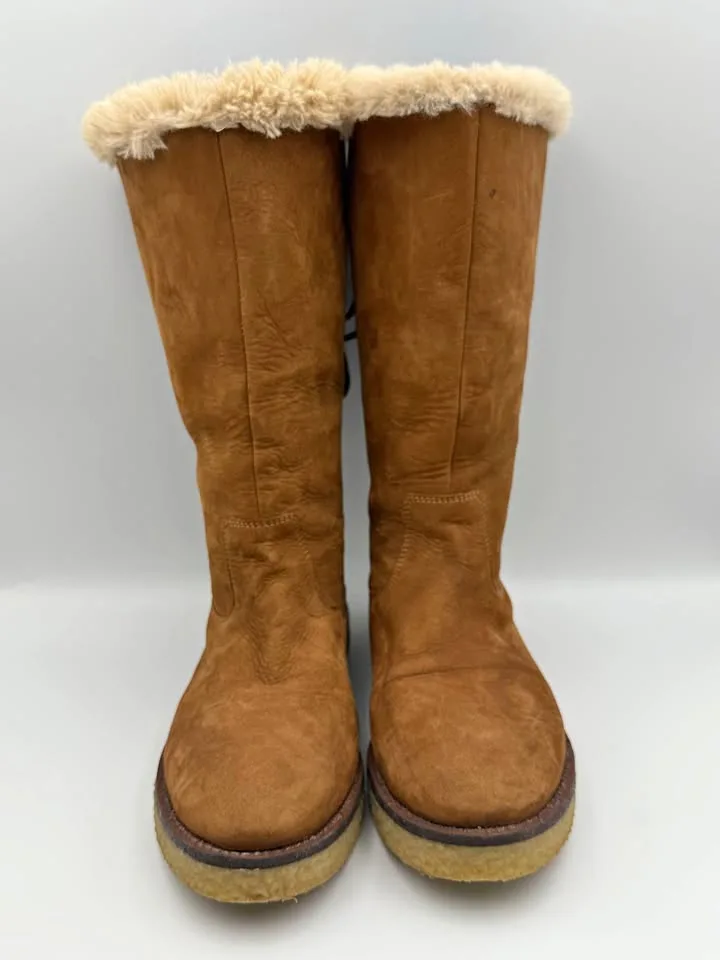 zara girl Faux Fur flecce winter boots size 36 thumbnail