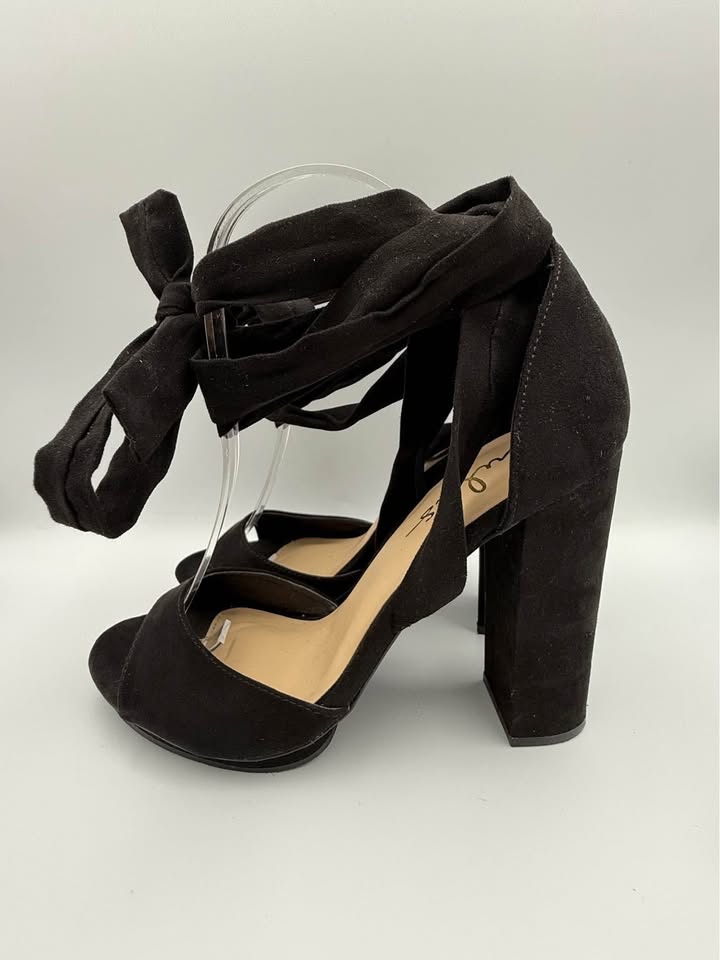 Lulus Lace Up Heeled Sandals Size 6 - photo 2