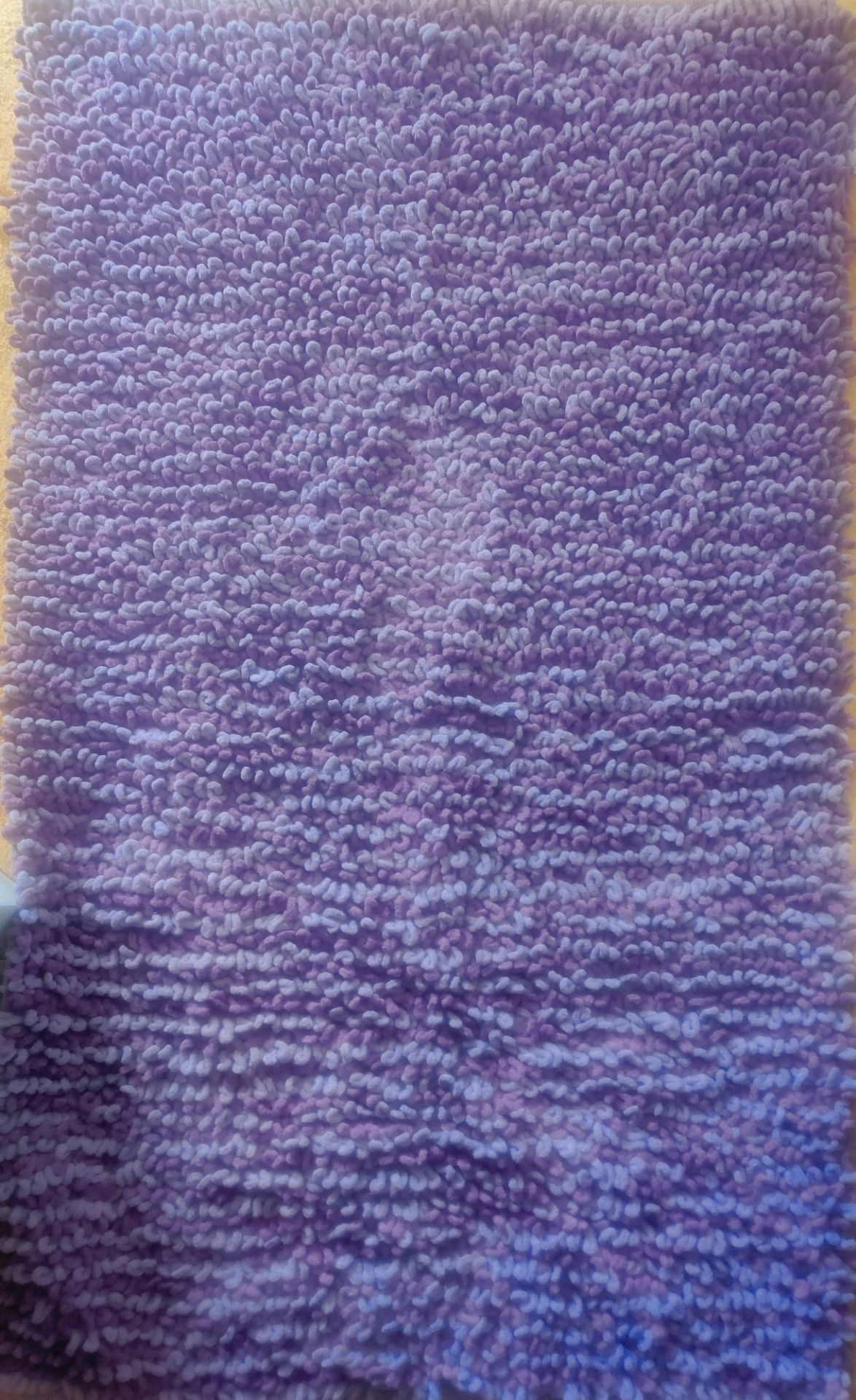 Purple Textured Chenille Rug Mat