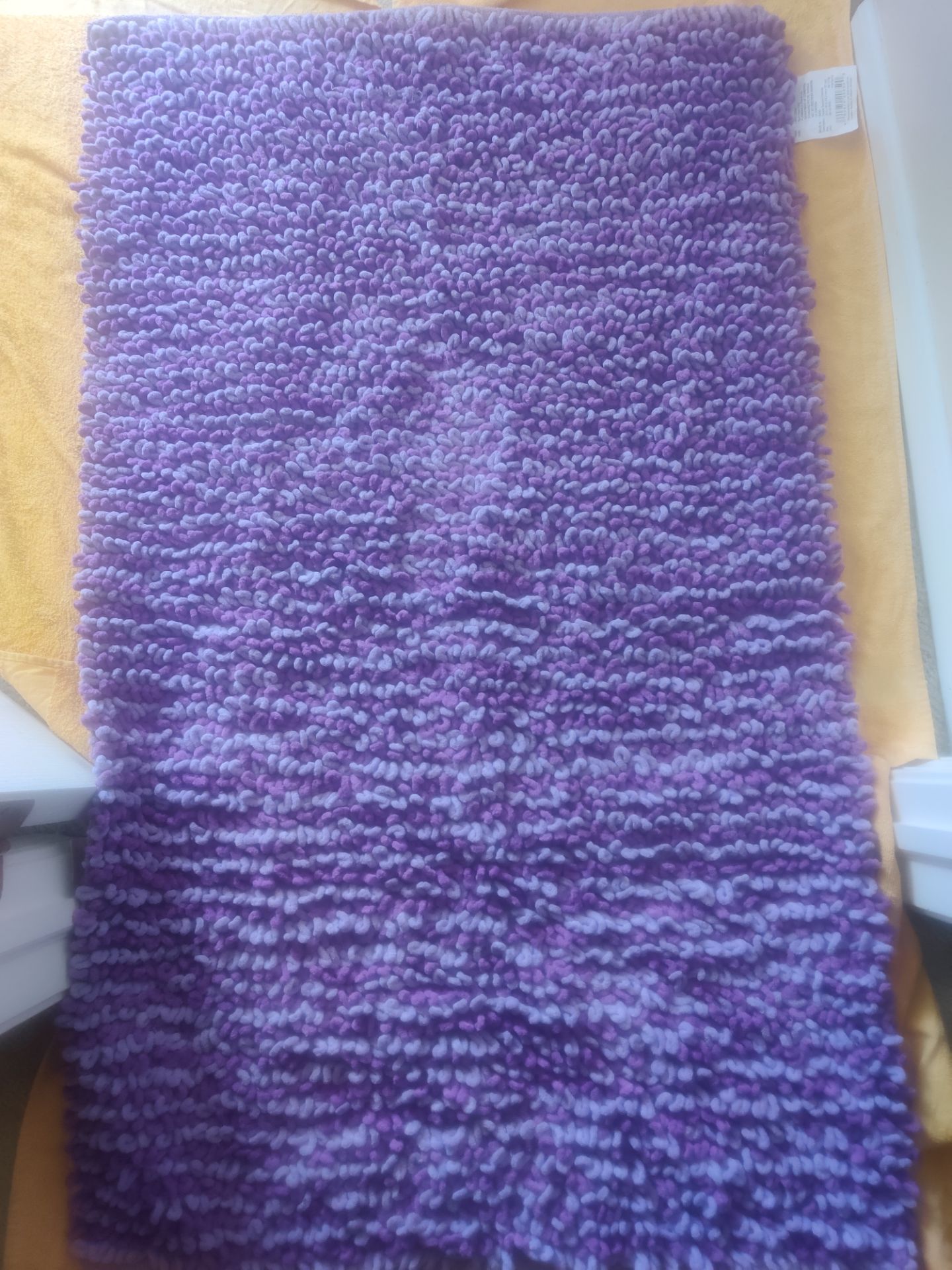 Purple Textured Chenille Rug Mat - photo 2