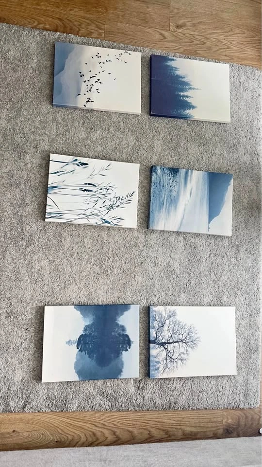 Set of 8 Nature-Themed Canvas Prints