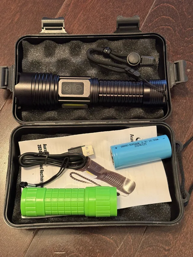 Aurazen Rechargeable Flashlights-High Lumens Flashlight thumbnail