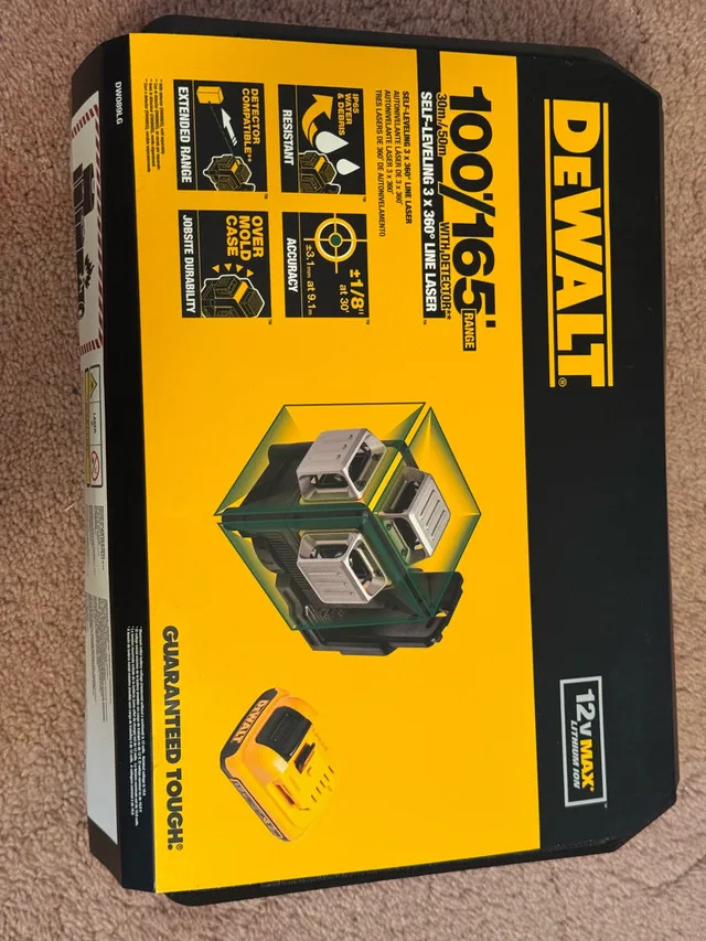 Dewalt DW089LG 3 Beam Green Laser (NEW) thumbnail