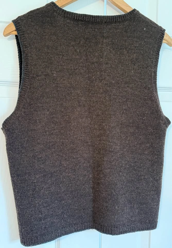 Authentic 90s Vintage St Michael Floral Embroidered Sweater Vest - photo 5
