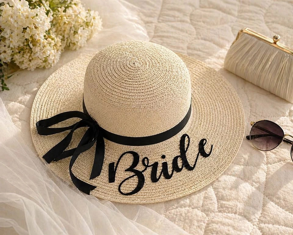 Bride Sun Hat – Bachelorette / Bridal Shower / Honeymoon