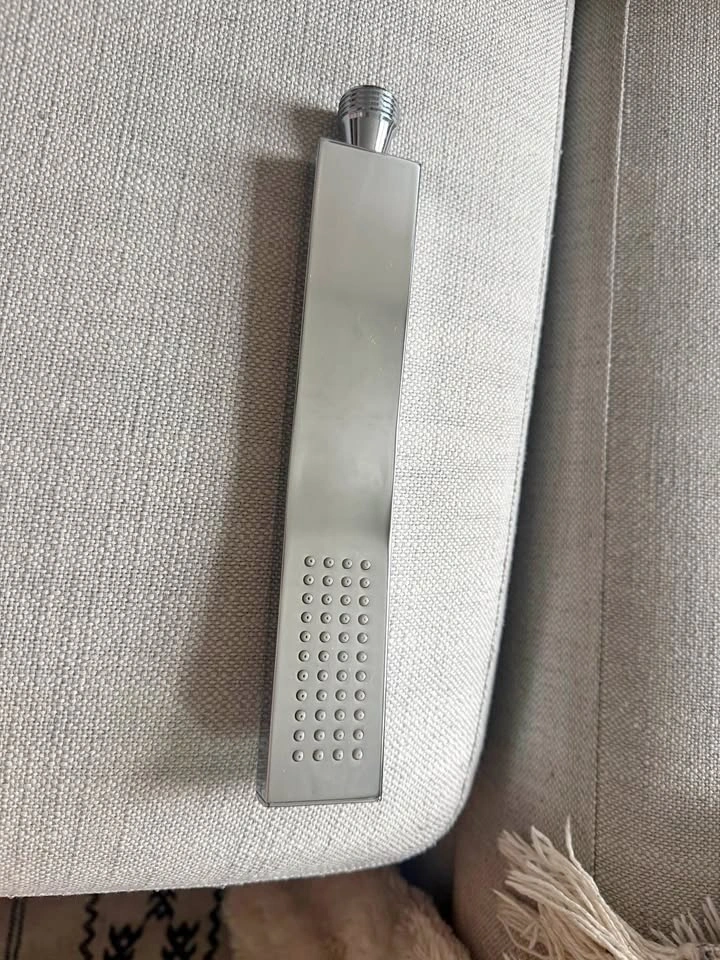 High Pressure Hand Held Shower Wand Square Head, G1/2in Thread B