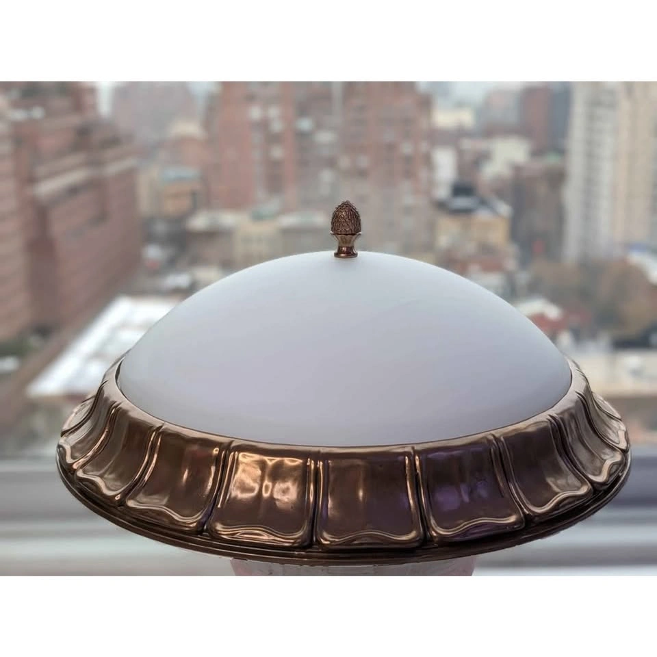 Vintage 20” Flush Mount Mid Century Apartment Building Ceiling L - photo 3