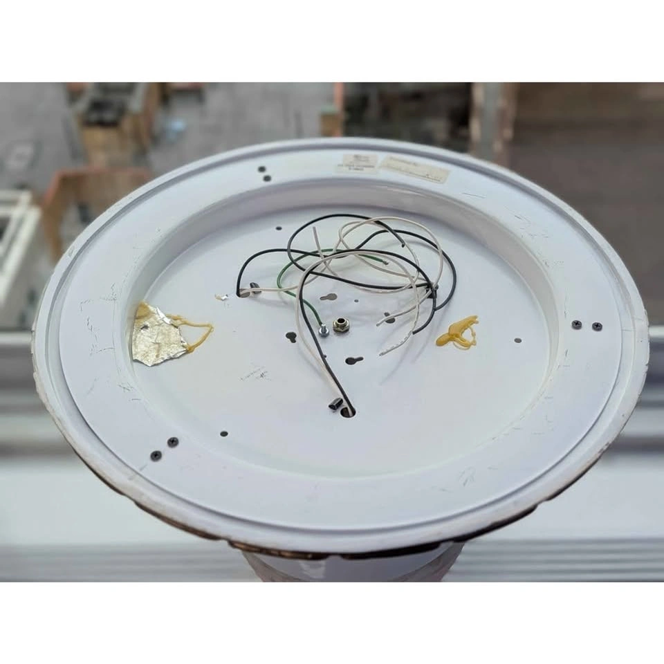 Vintage 20” Flush Mount Mid Century Apartment Building Ceiling L - photo 5