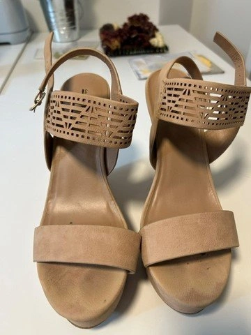 Call It Spring Tan Wedge Sandals – Size 9 - photo 2