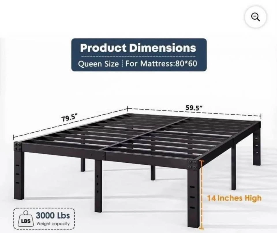 Queen size metal bed frame - photo 3