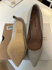 Call It Spring Pewter Heels - Size 9