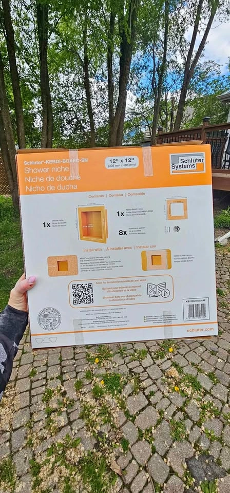 Schluter Kerdi 12 x 12 Shower Niche