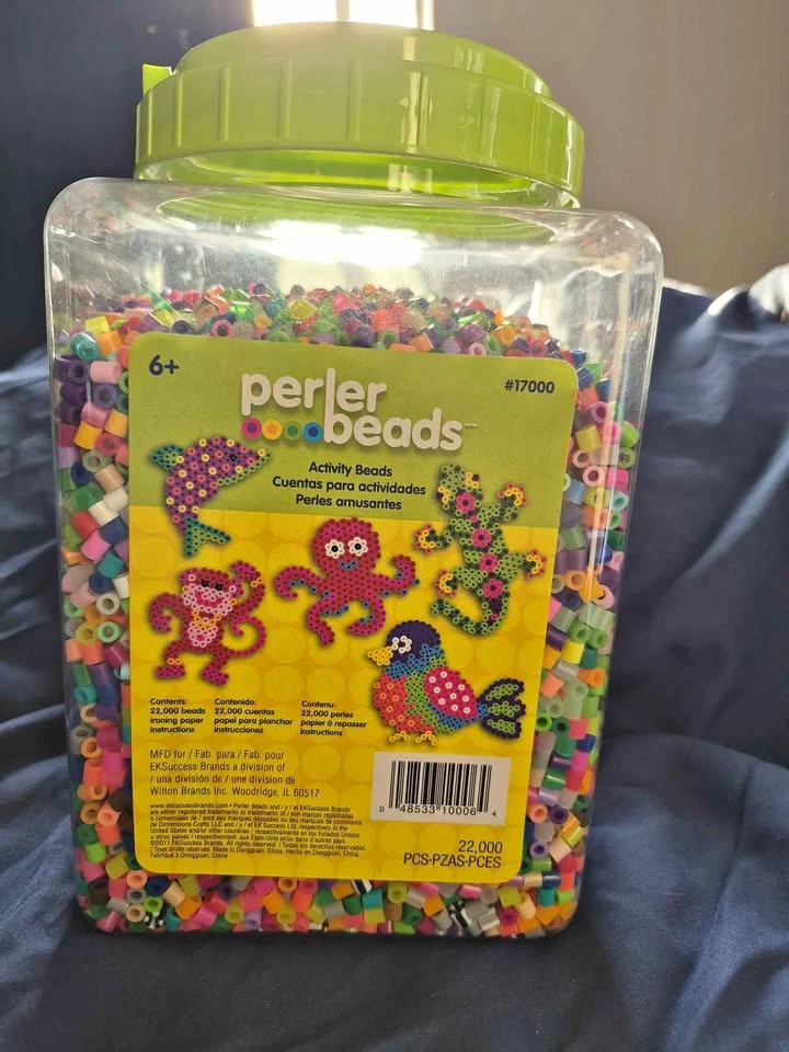 Bucket of perler beads
