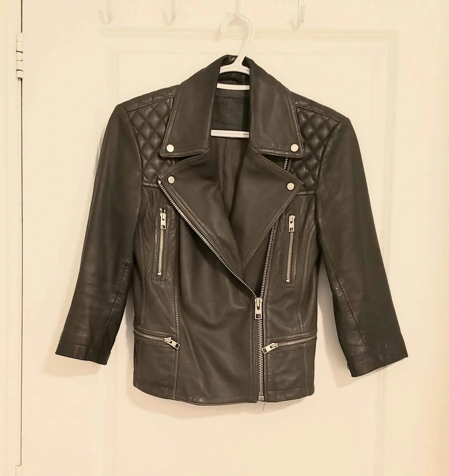 ALLSAINTS Limited Edition leather jacket (Size : Woman Small) - photo 2