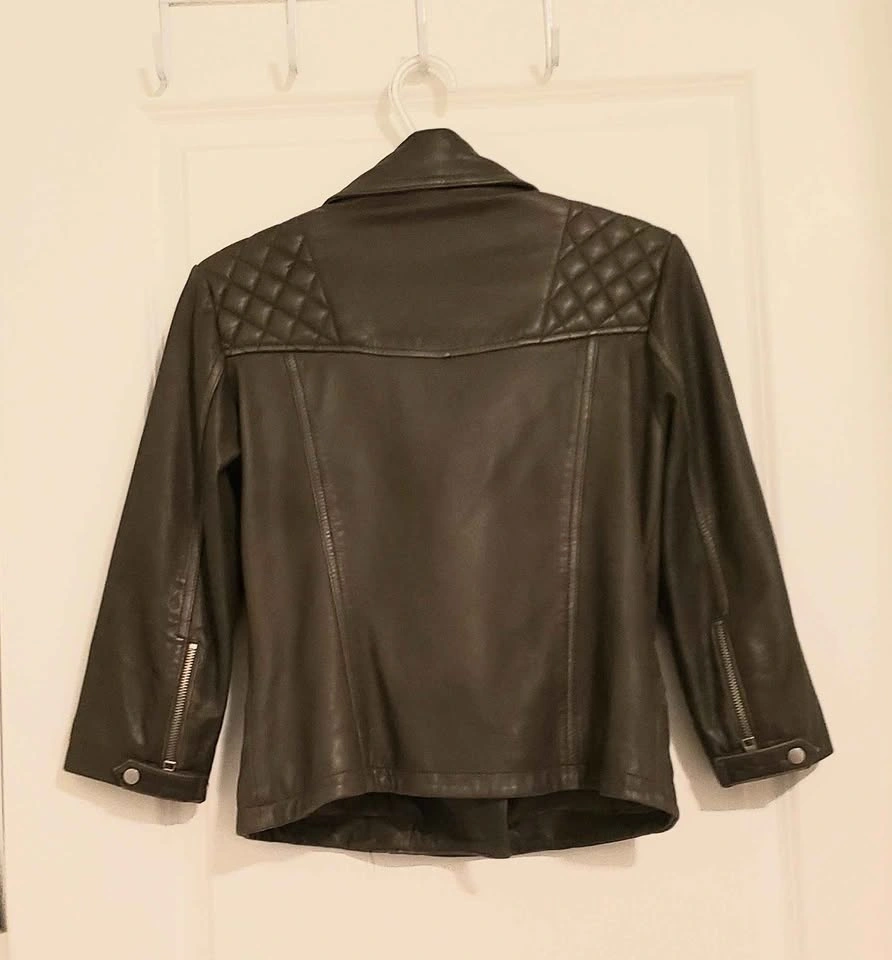 ALLSAINTS Limited Edition leather jacket (Size : Woman Small) - photo 3