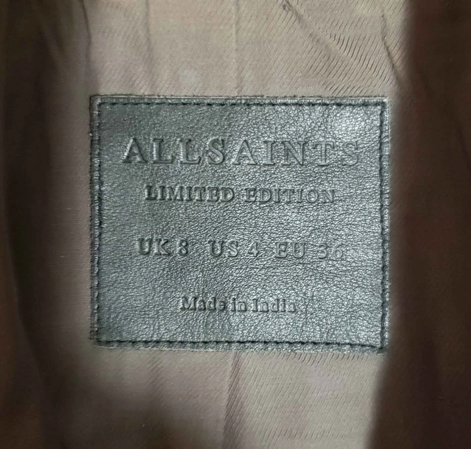 ALLSAINTS Limited Edition leather jacket (Size : Woman Small) - photo 4