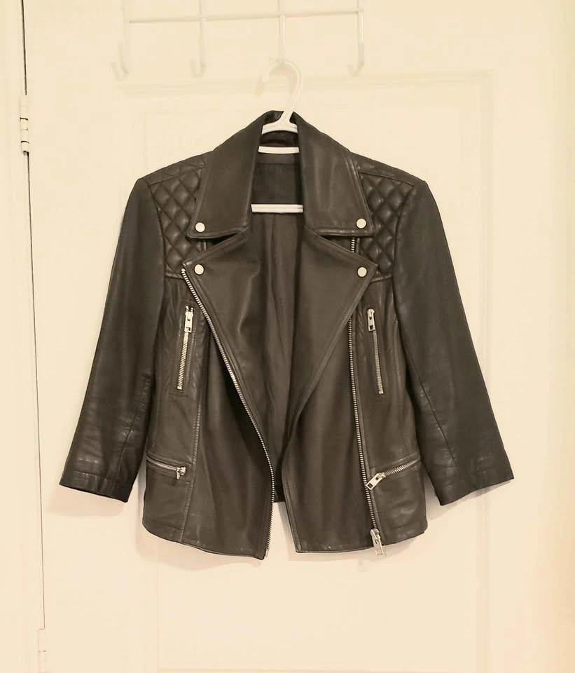 ALLSAINTS Limited Edition leather jacket (Size : Woman Small) - photo 5