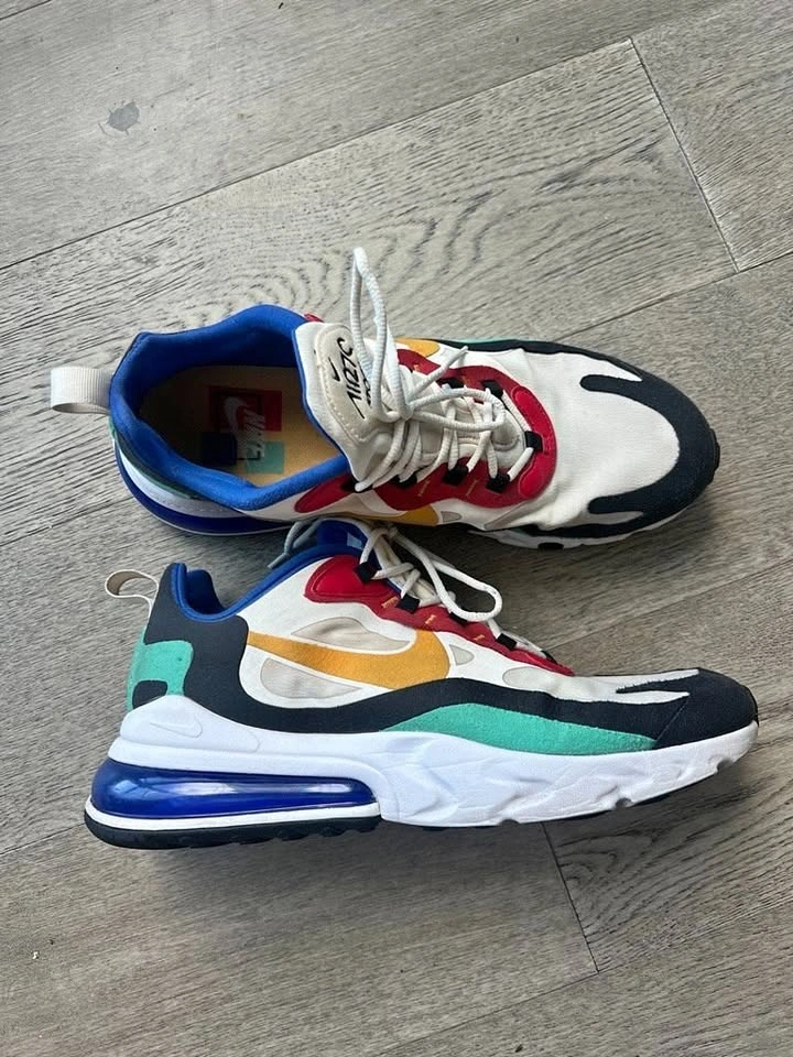 Nike Air Max 270 React "Bauhaus" Multicolor Men's Size 10.5