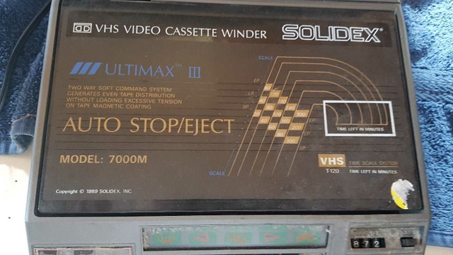 Collector Solidex VHS autorewind/ stop & eject - photo 5