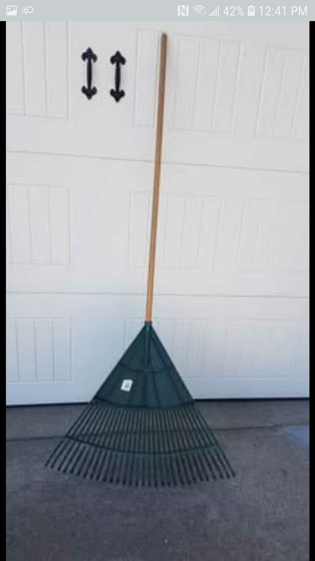 Fan Rake, makes light work of raking grass or garden materials